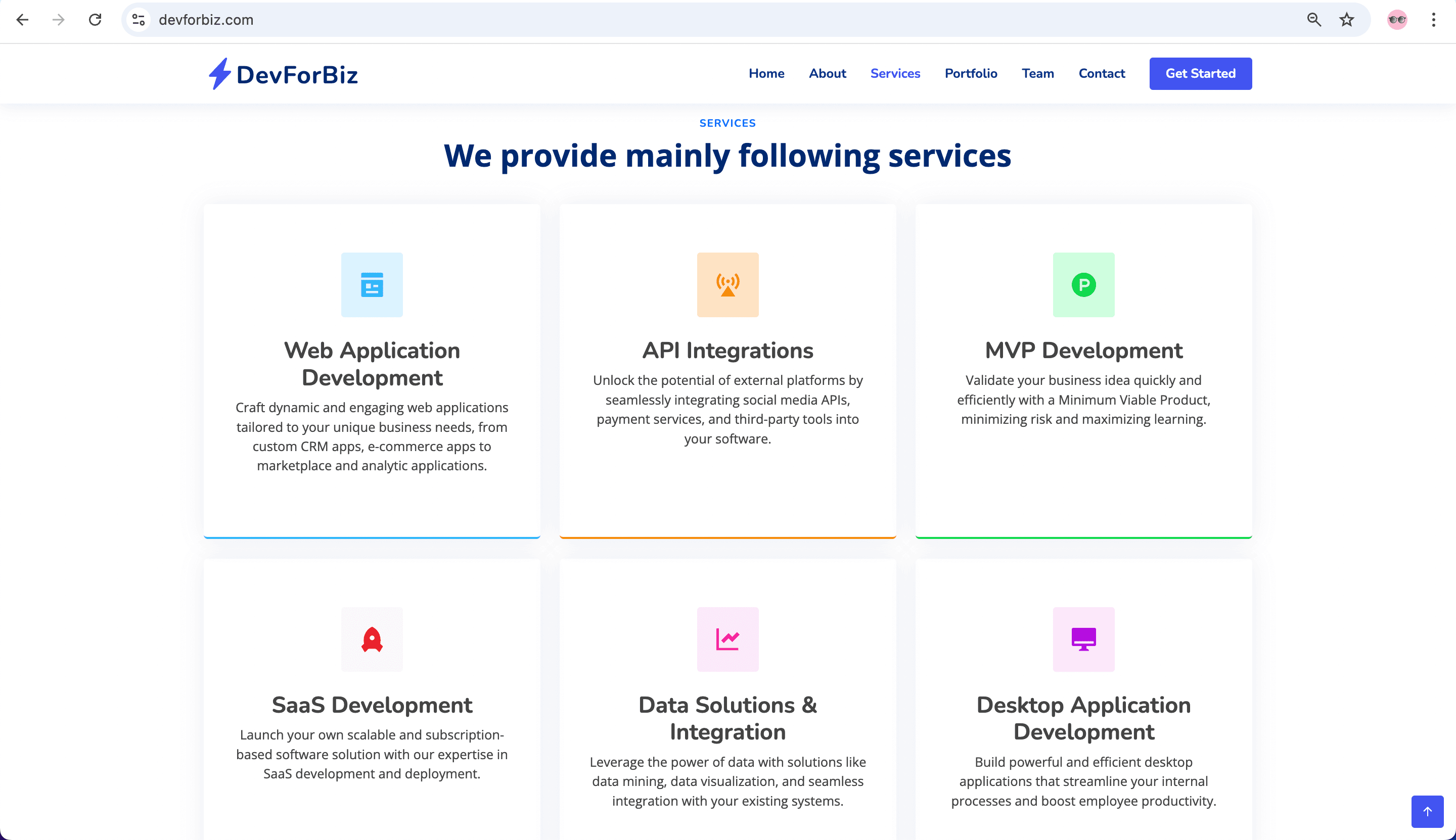 devforbiz screenshot 2