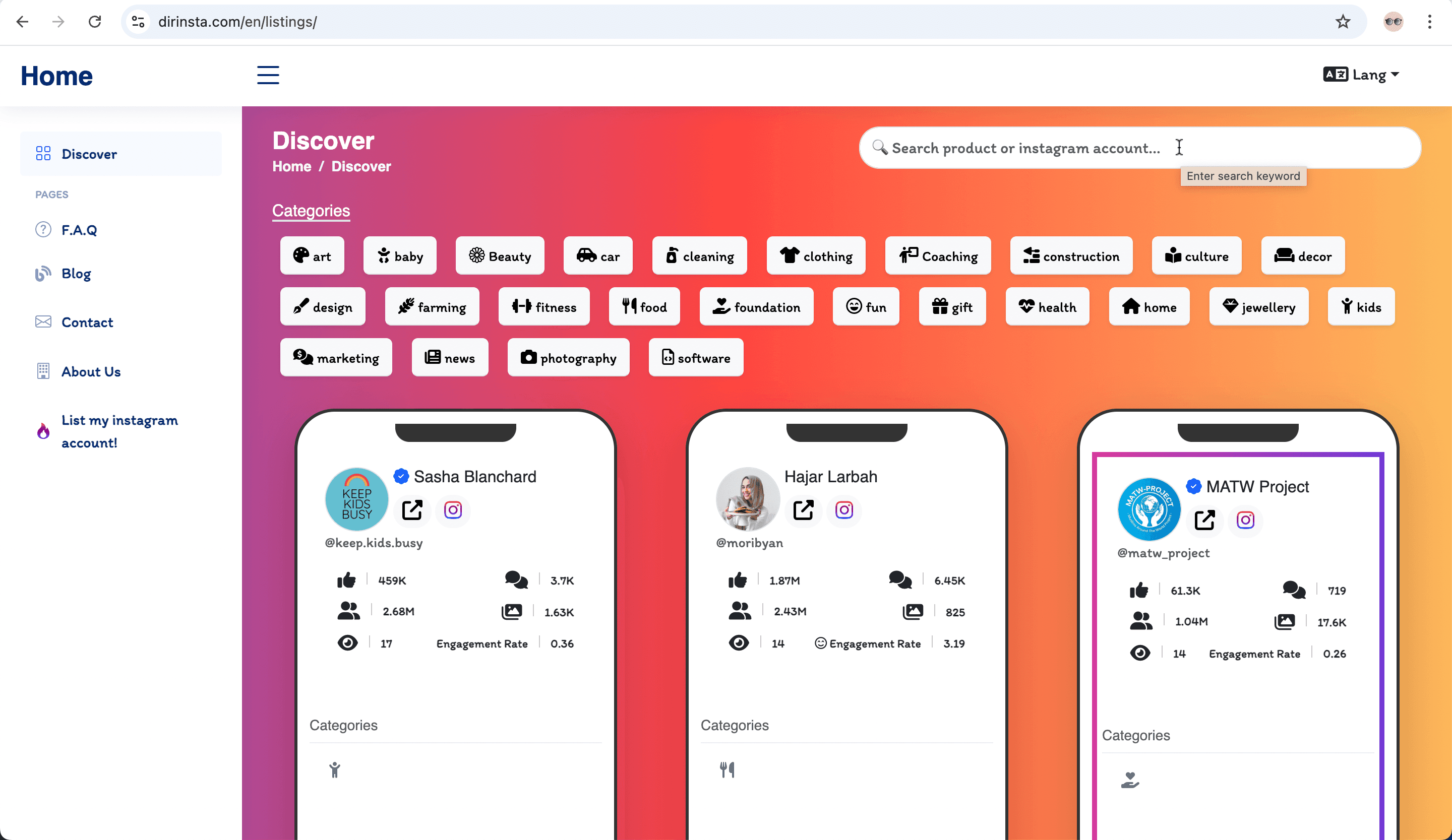 dirinsta screenshot 2